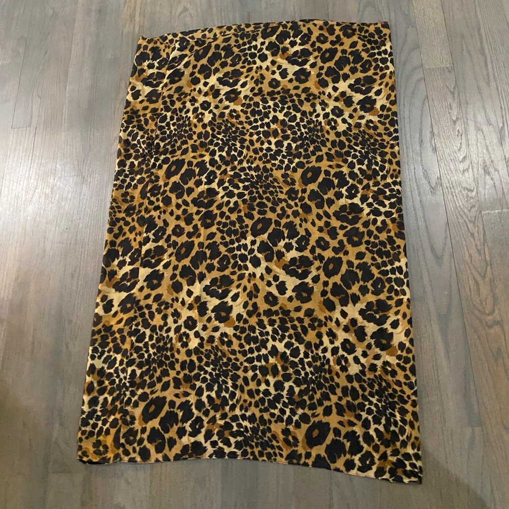 Leopard print infinity scarf